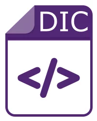 Fichier dic - WebDev Dictionary Data