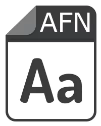 Fichier afn - ArtCAM Font