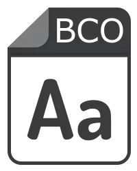 bco datei - Bitstream Outline Font Description