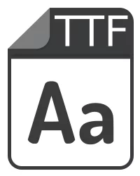 ttf file - TrueType Font