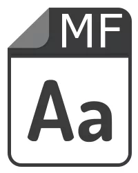 mf файл - Metafont Font