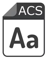 acs file - AtariTools-800 Font Data